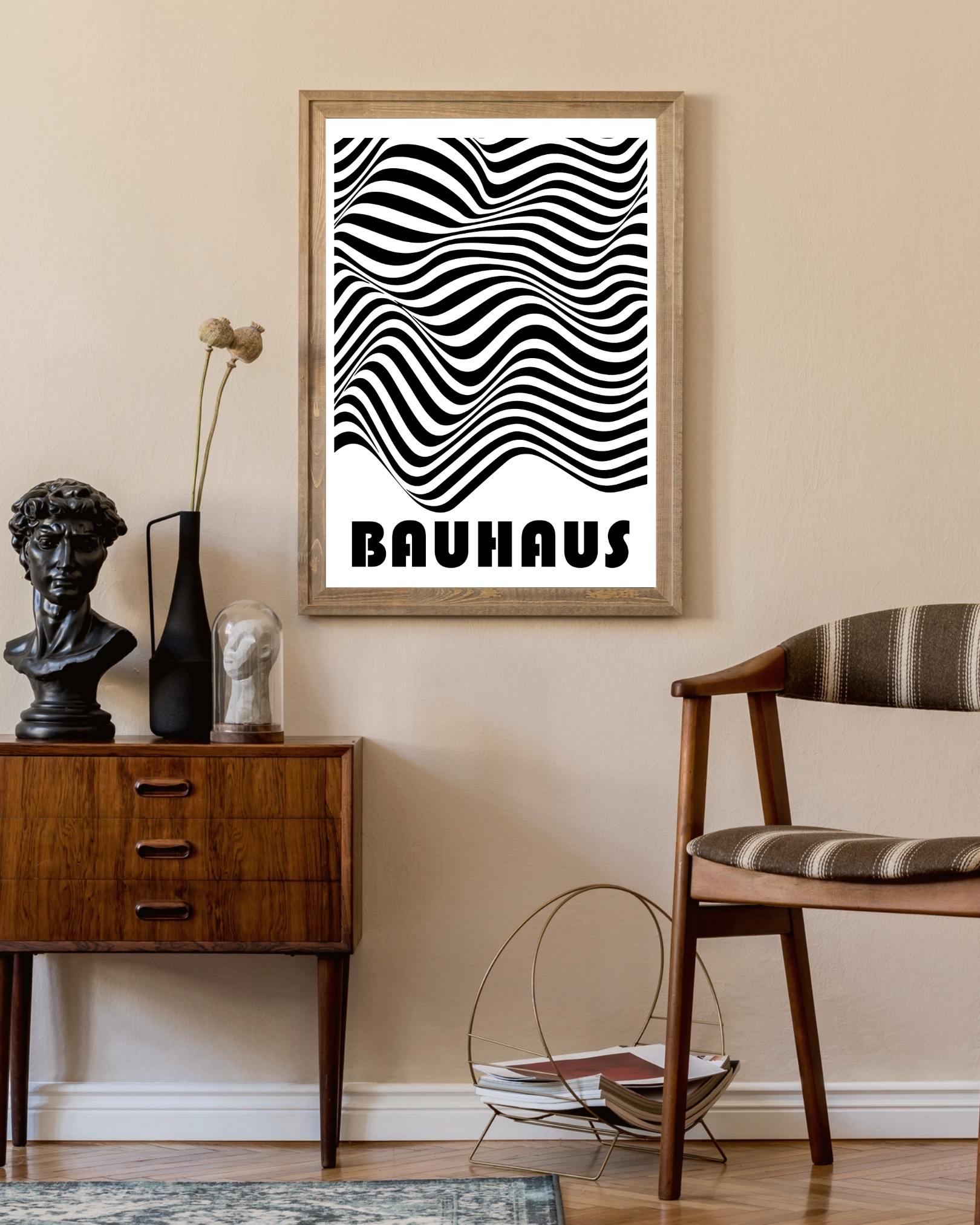 Blauw zebra Poster