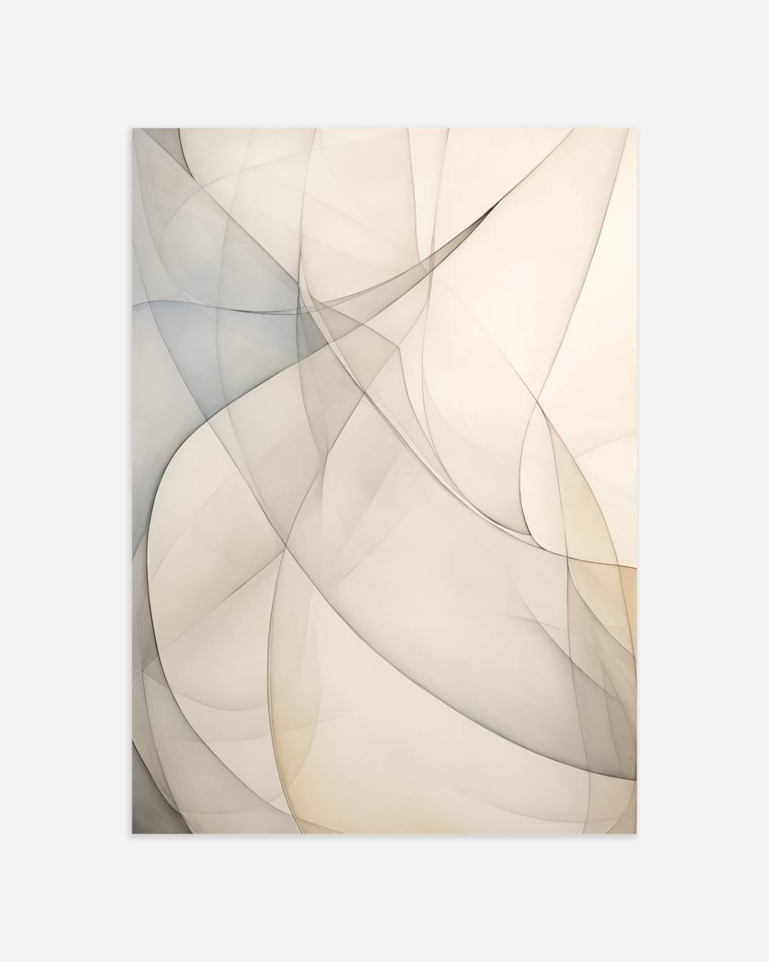 Vloeiende abstractie in pastel Poster
