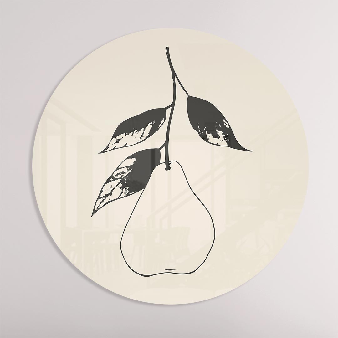 Elegante Peer Muurcirkel-WallArtistic