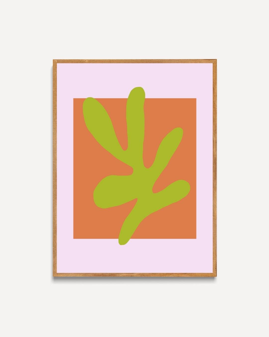 Abstract groen shape Poster