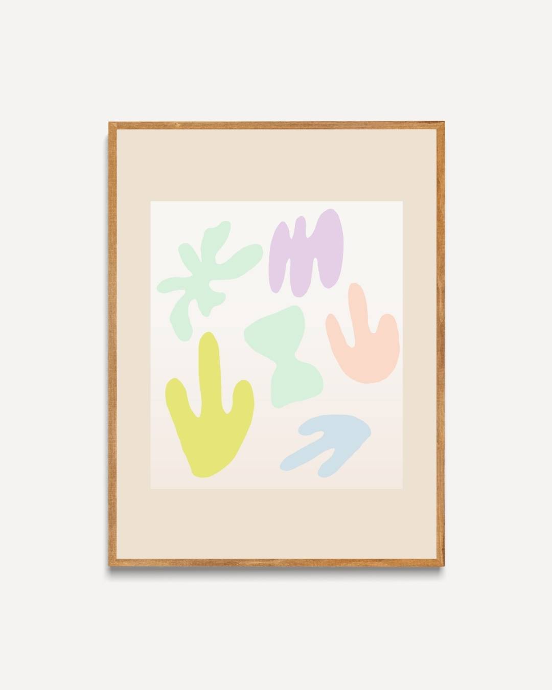 Abstracte pastels Poster