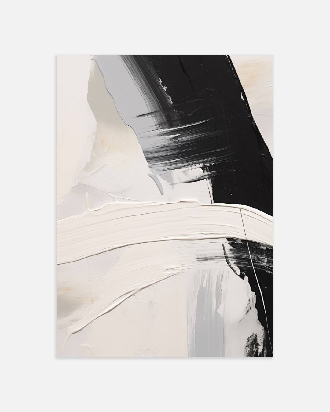 Contrasterende abstractie Poster