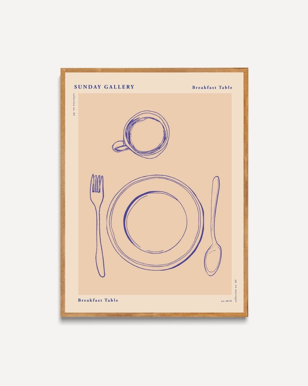Ontbijttafel Poster