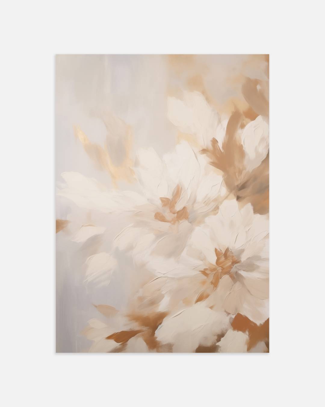 Bloemrijk in neutrale tinten Poster
