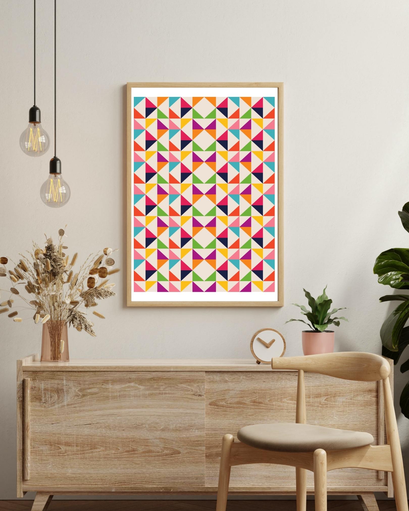 S zwart Poster