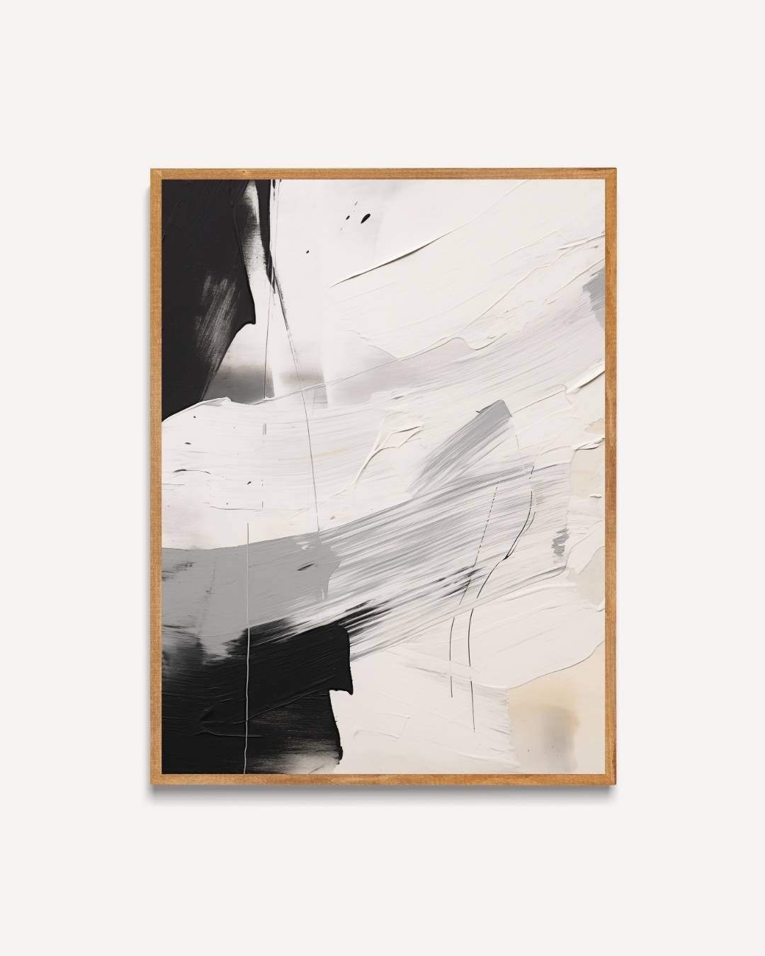 Abstract penseelspel Poster