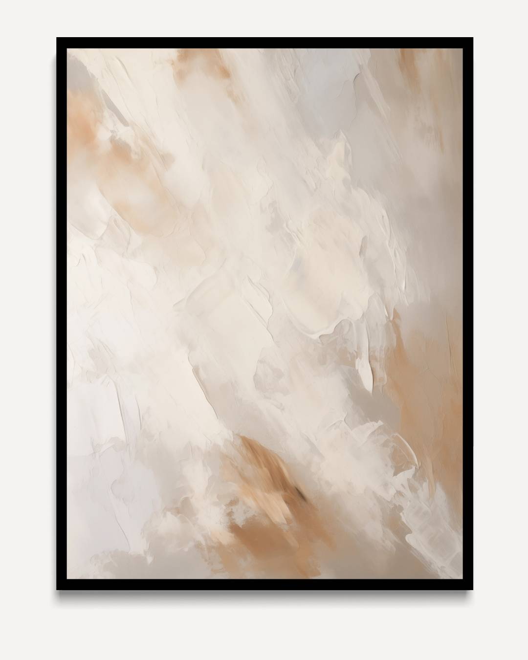 Warme abstractie in natuurlijke kleuren