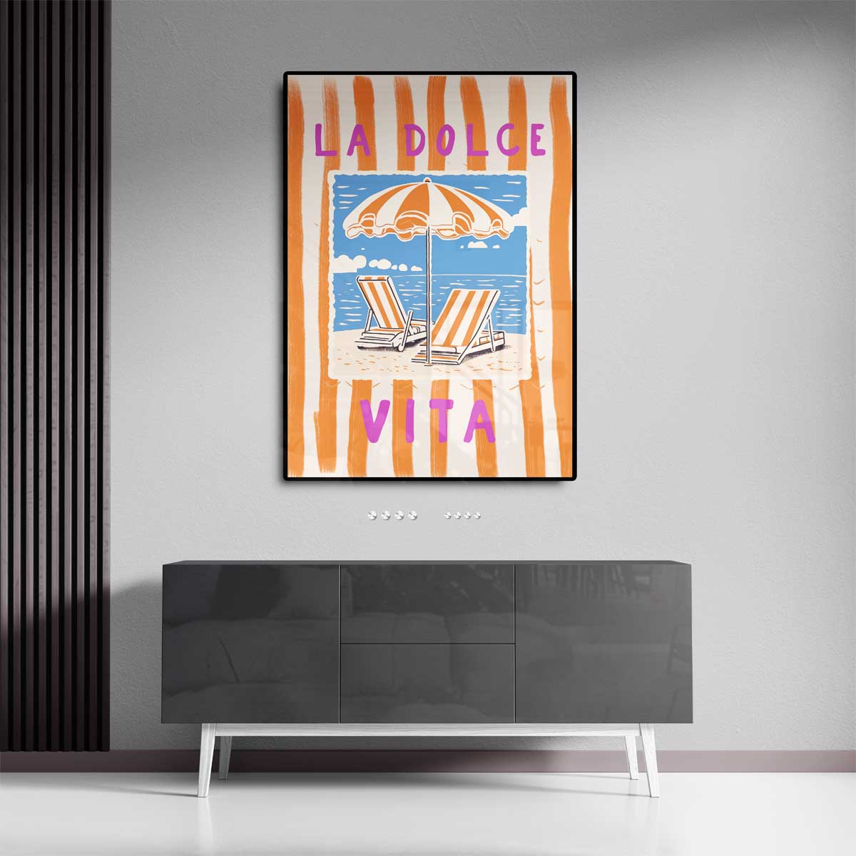 La dolce vita aan zee Kunstwerk-canvas-dibond-plexiglas-wanddecoratie-WallArtistic