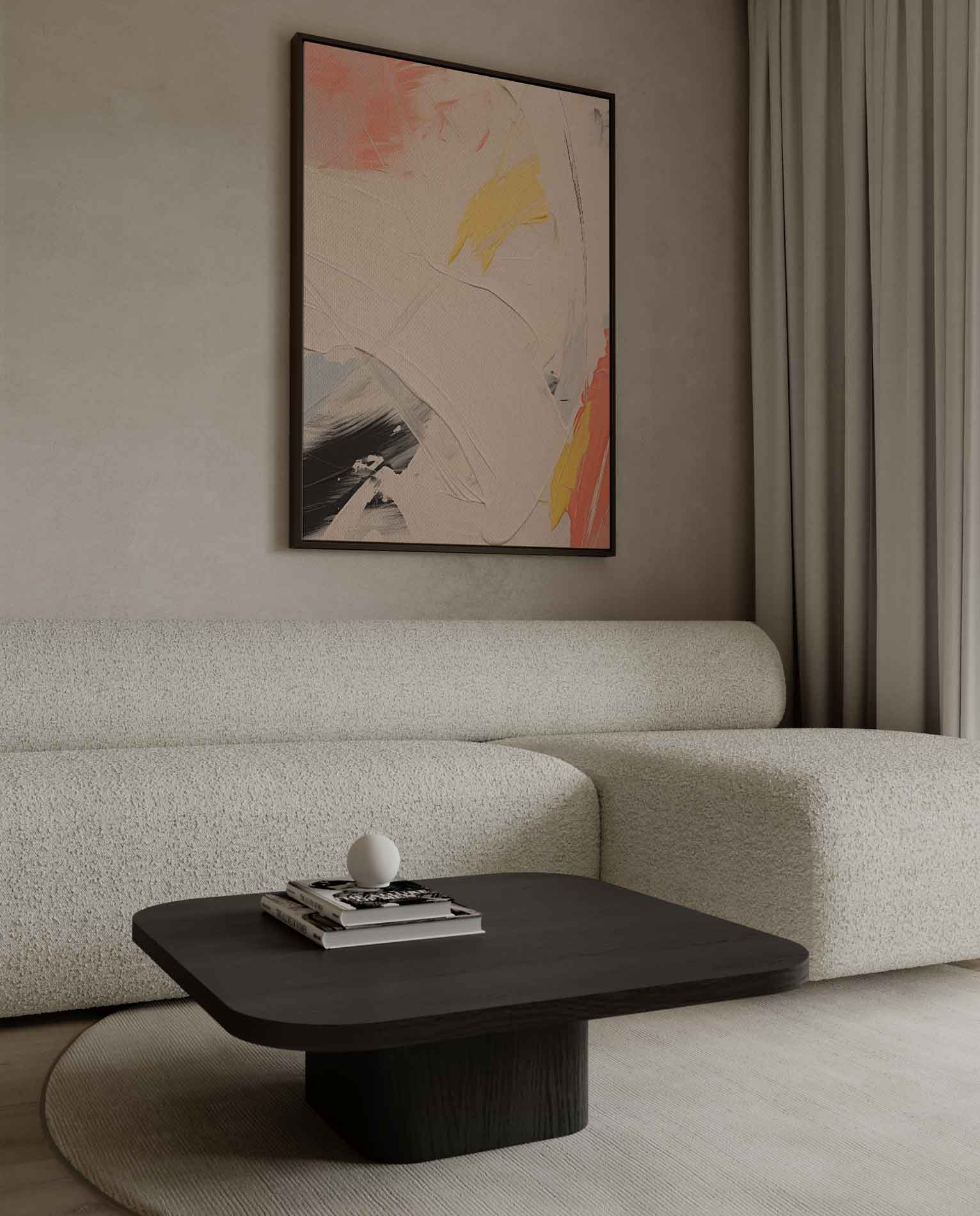 Abstracte zonsopkomst met gele toetsen