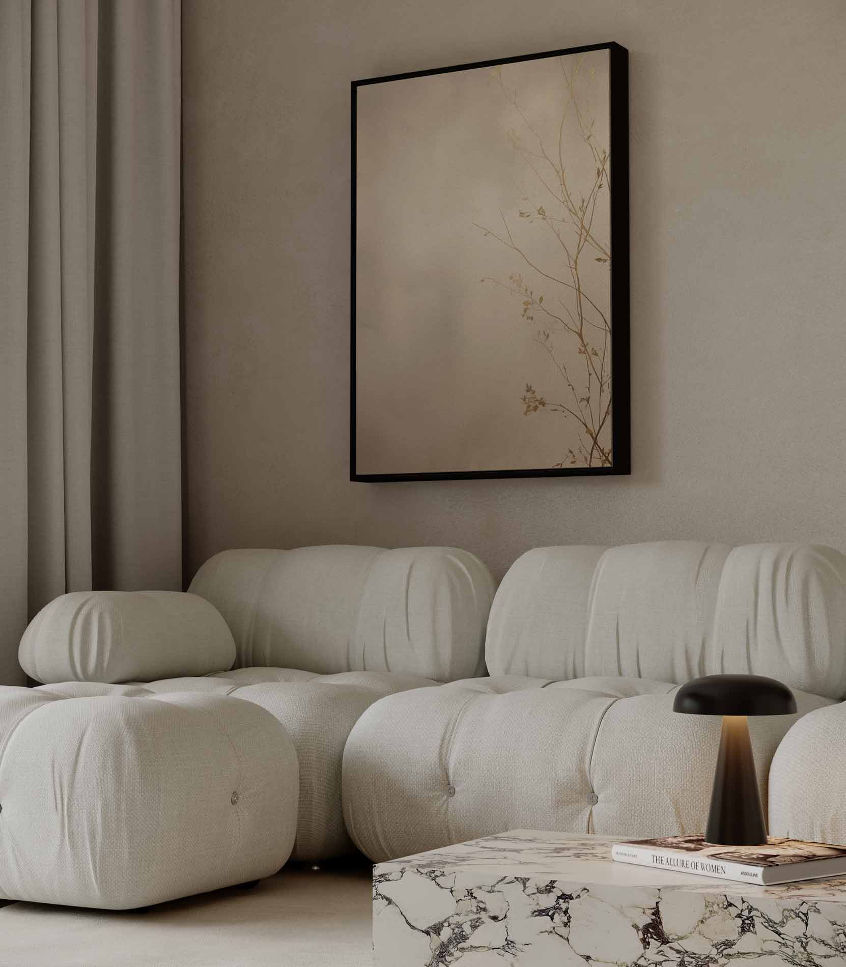 Takjes in goud op beige achtergrond