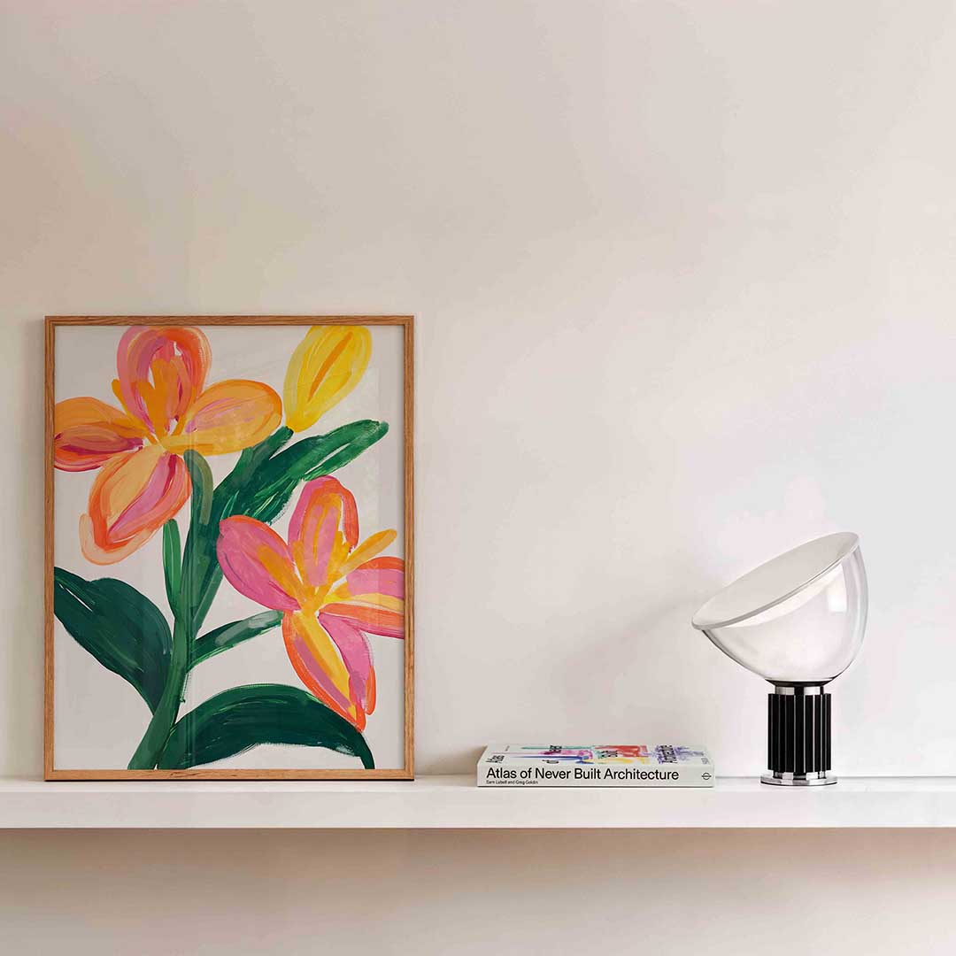 Bloemen in felle kleuren Poster