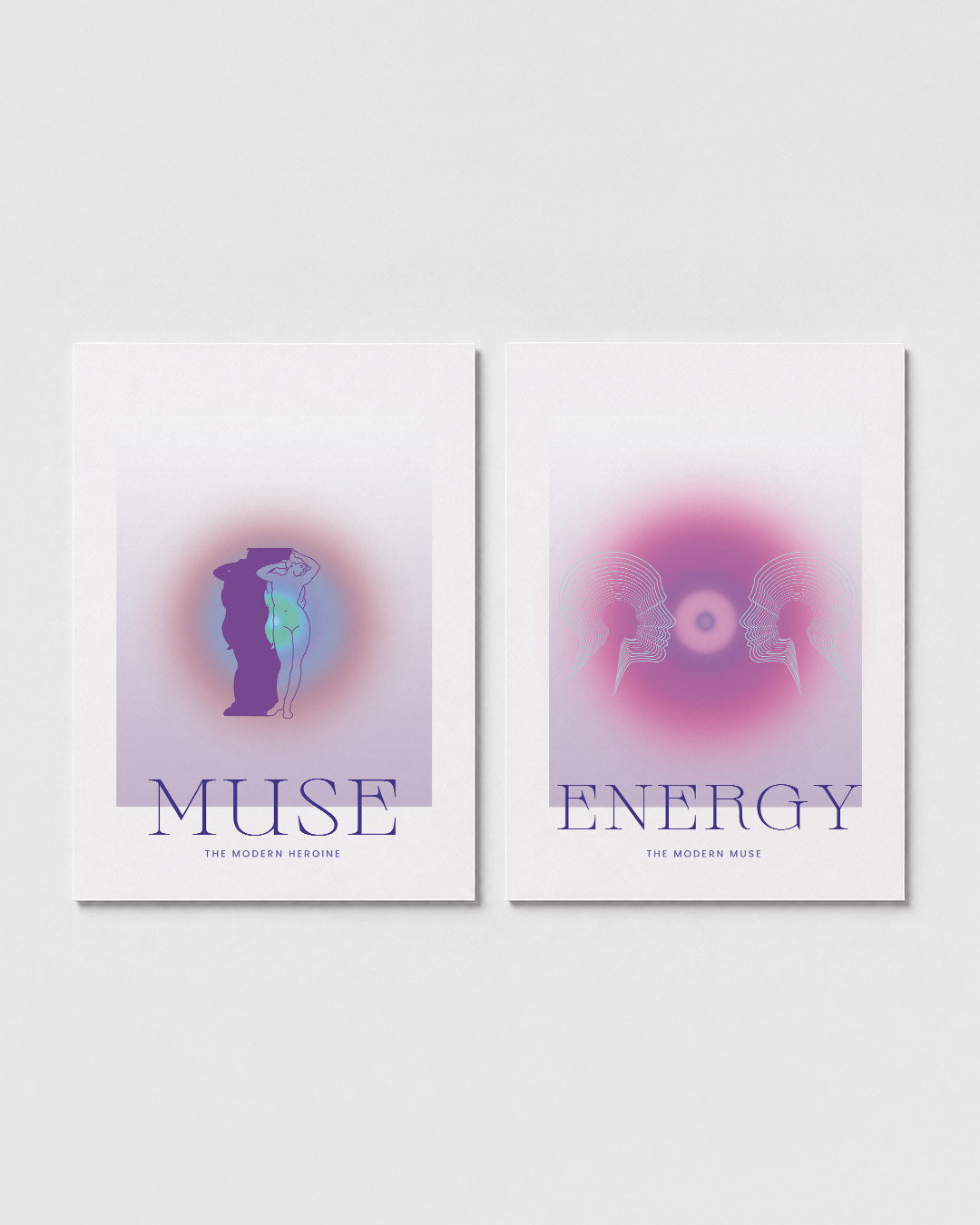 Kleurrijke silhouetten Posterset