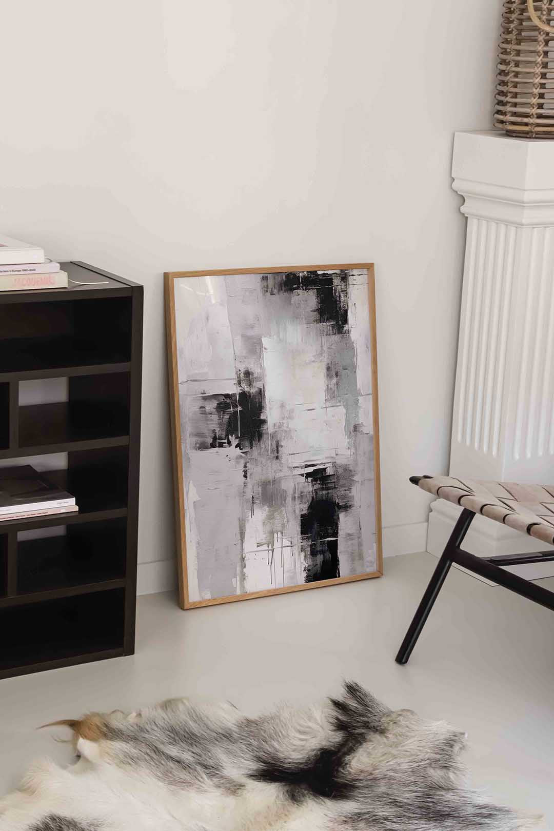Abstracte zwart wit Poster