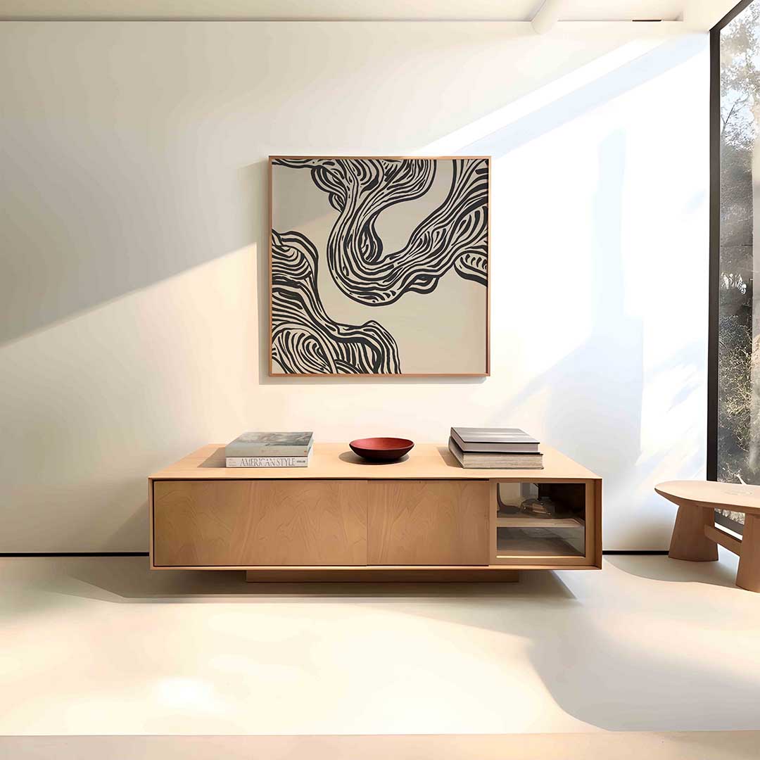 Golvende lijnen Poster