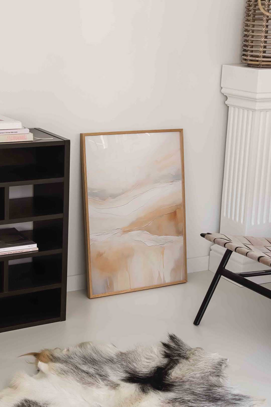 Abstracte beige landschappen Poster