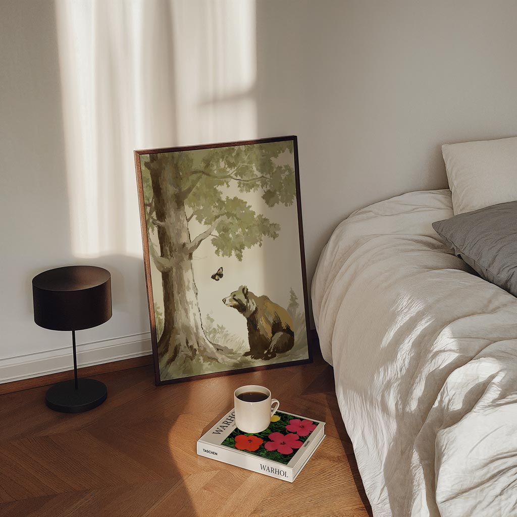 Berengroet in het Bos Poster-WallArtistic