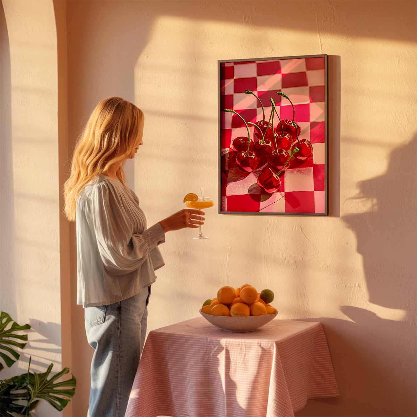 Sensationele Kersen Pop Art Poster-WallArtistic