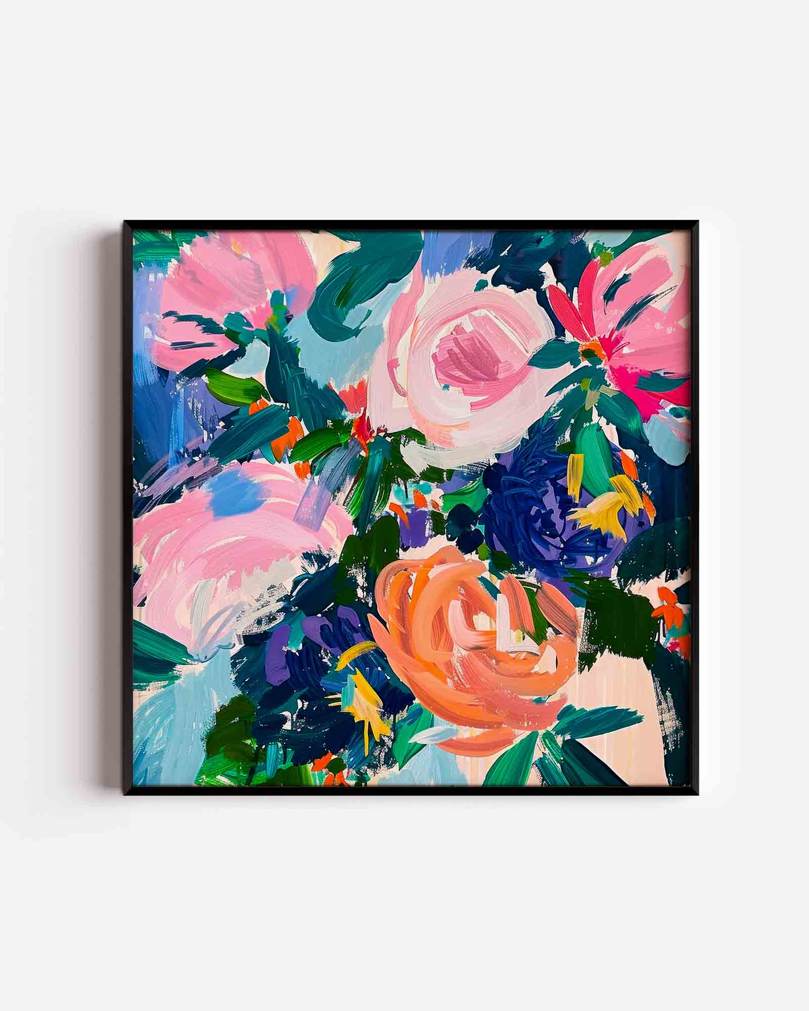 Bloemen in levendige kleuren Poster