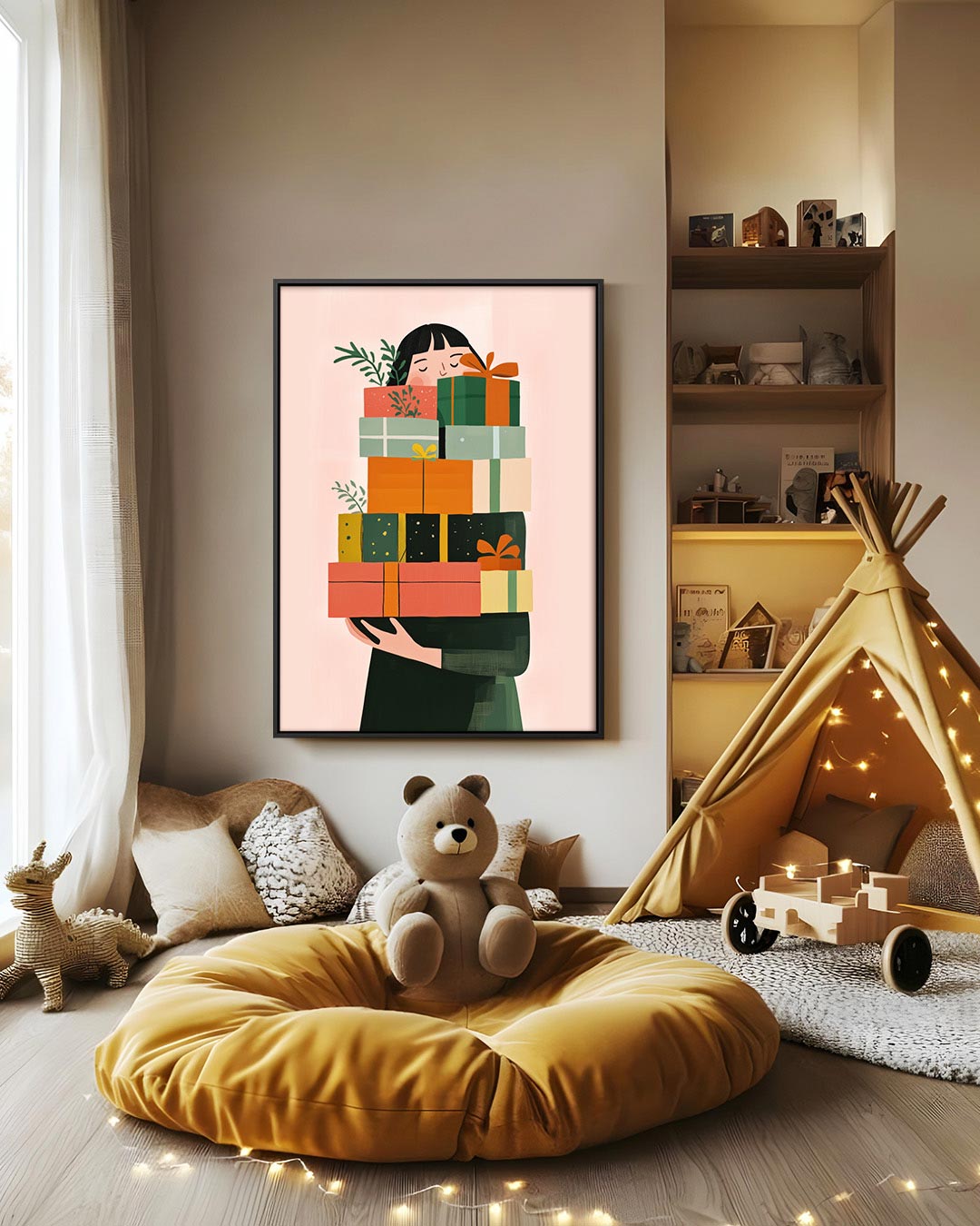 Vrolijke cadeaus Kunstwerk