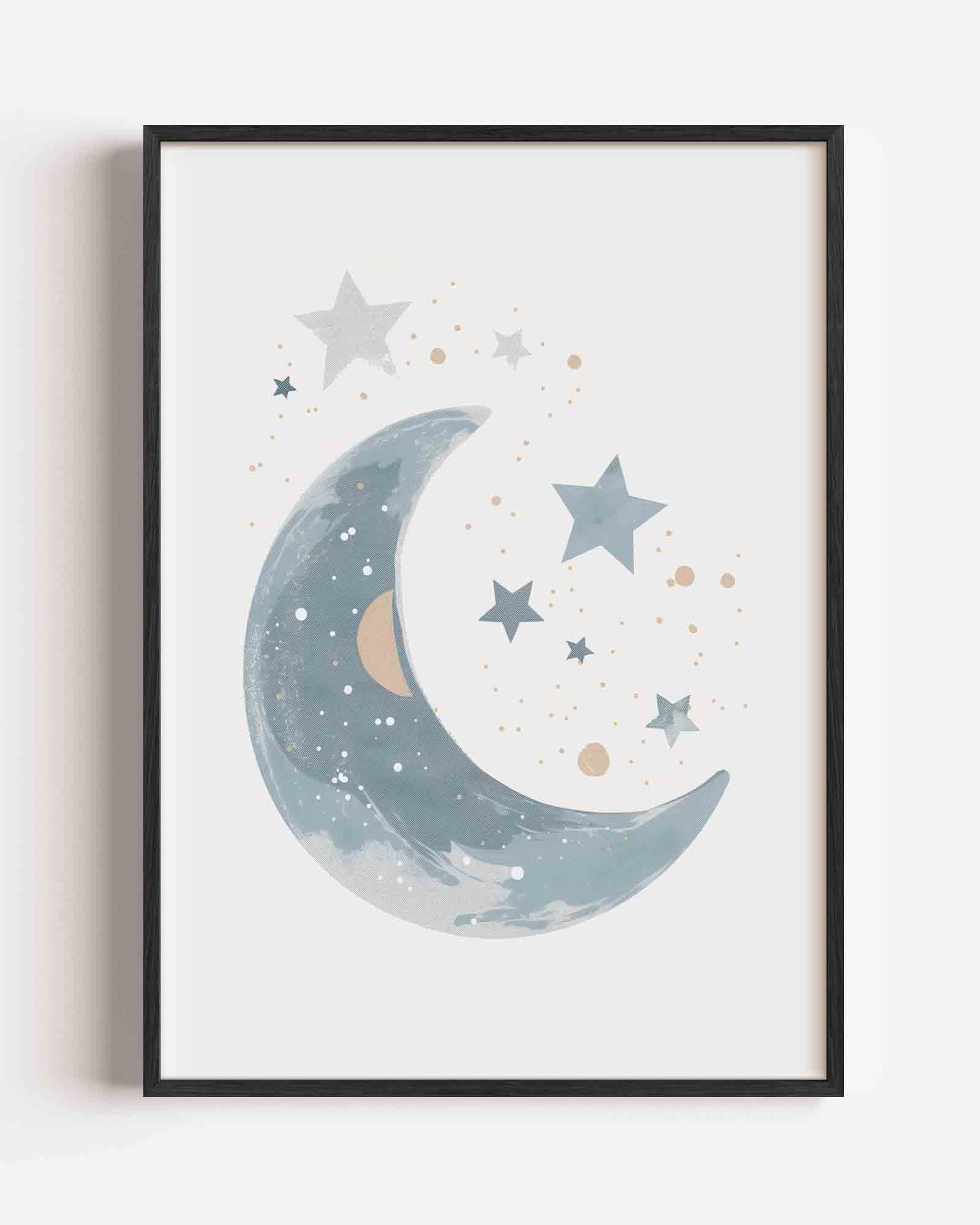 Maan en sterren Poster