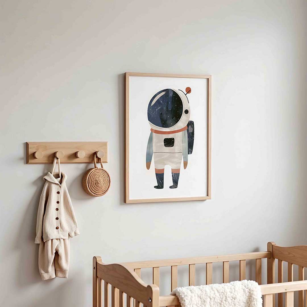 Astronaut met helm Poster