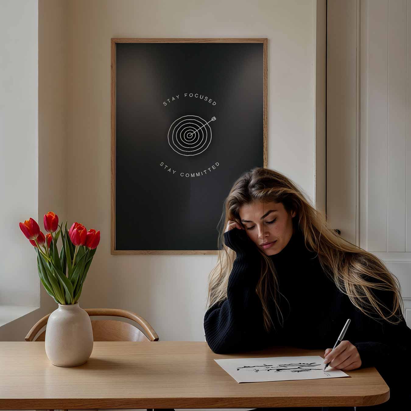 Stay Focused Target Poster-WallArtistic
