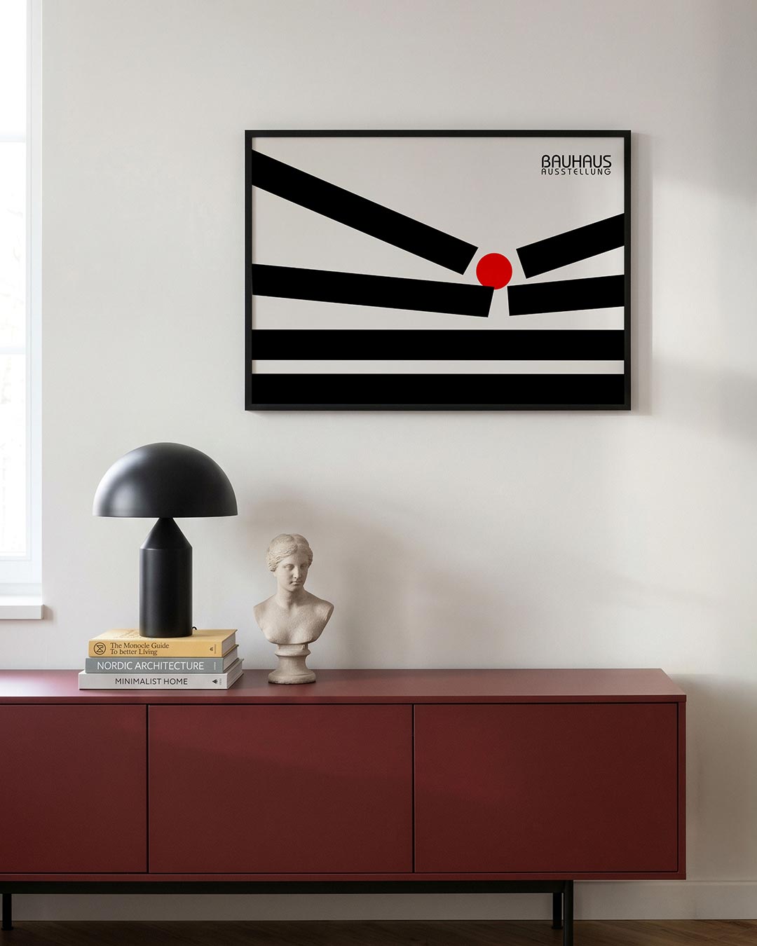 Lijnen en cirkel Poster