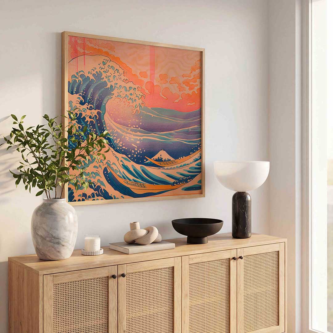 Golven en boten Poster