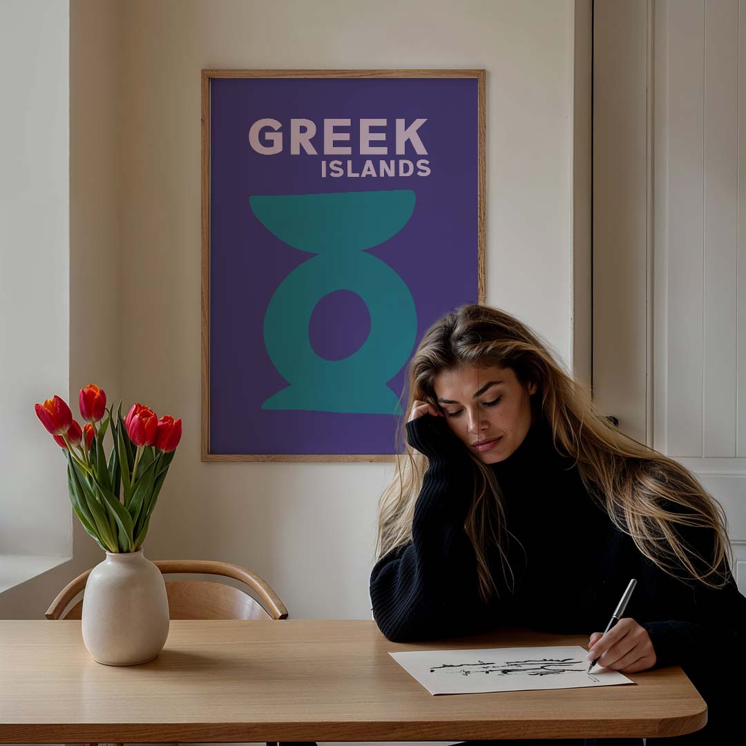 Stijlvolle Greek Islands Poster-WallArtistic
