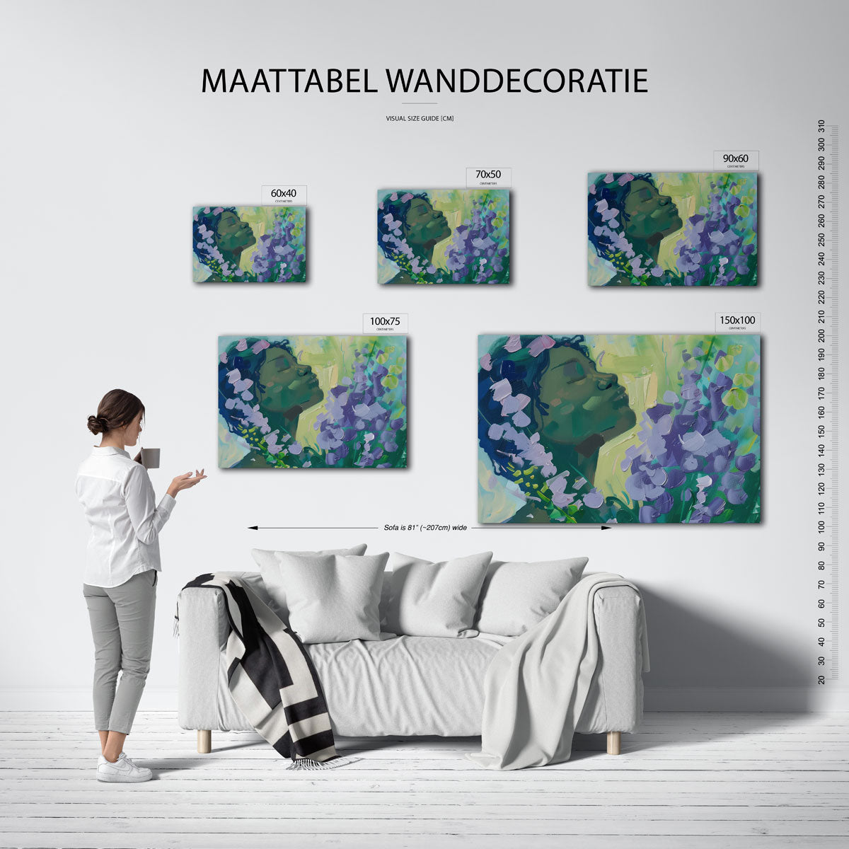Dromerige bloemen Kunstwerk