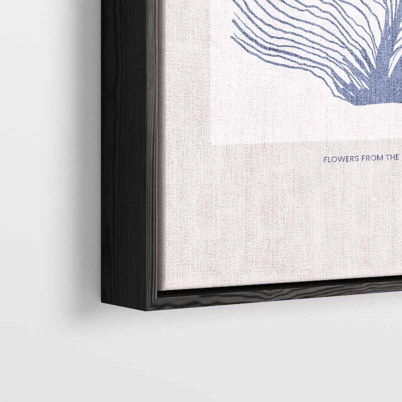 L'Océan - Bloem van de Zee Kunstwerk-canvas-dibond-plexiglas-wanddecoratie-WallArtistic