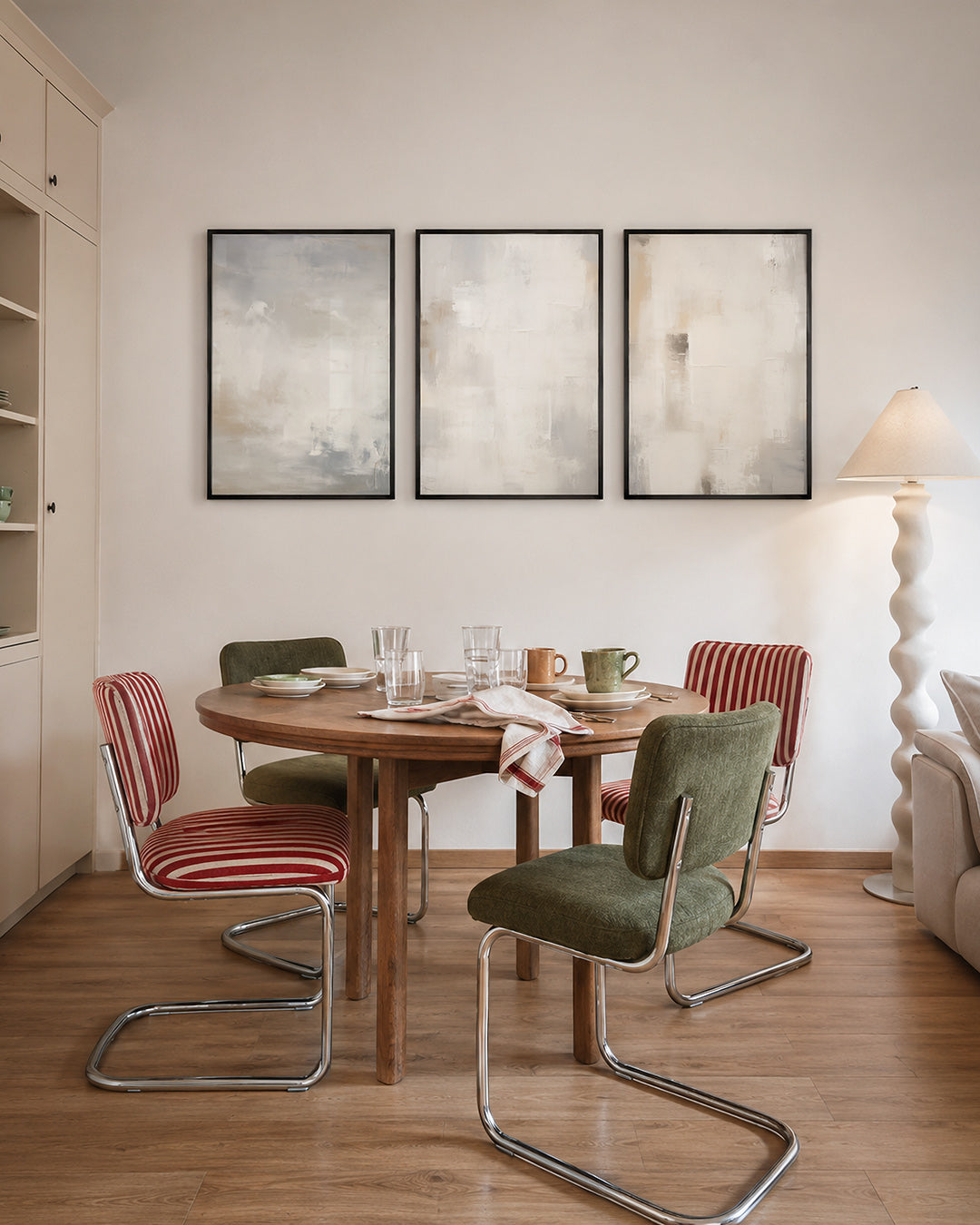 Zachte kleurvlakken Posterset