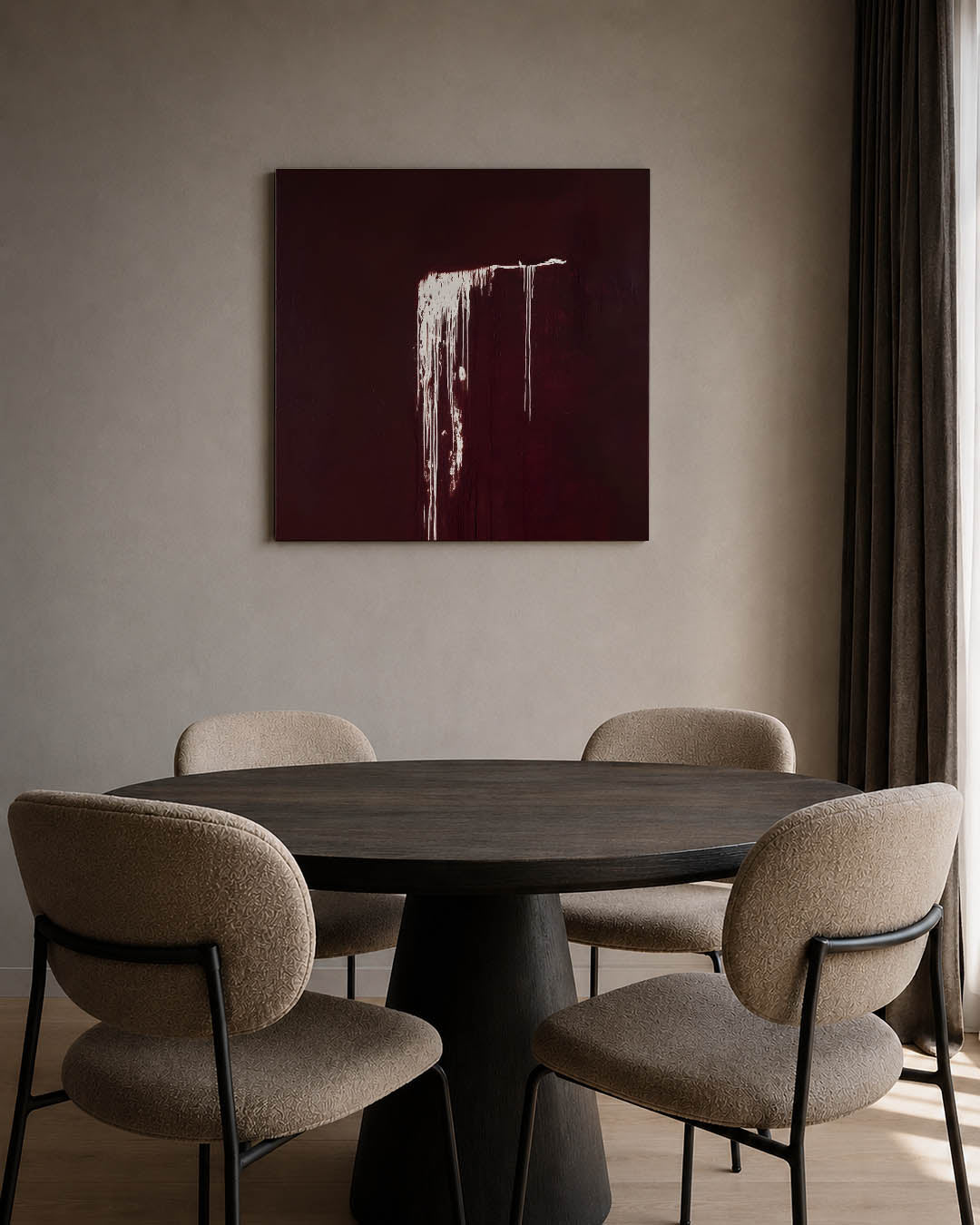 Druipend contrast Kunstwerk