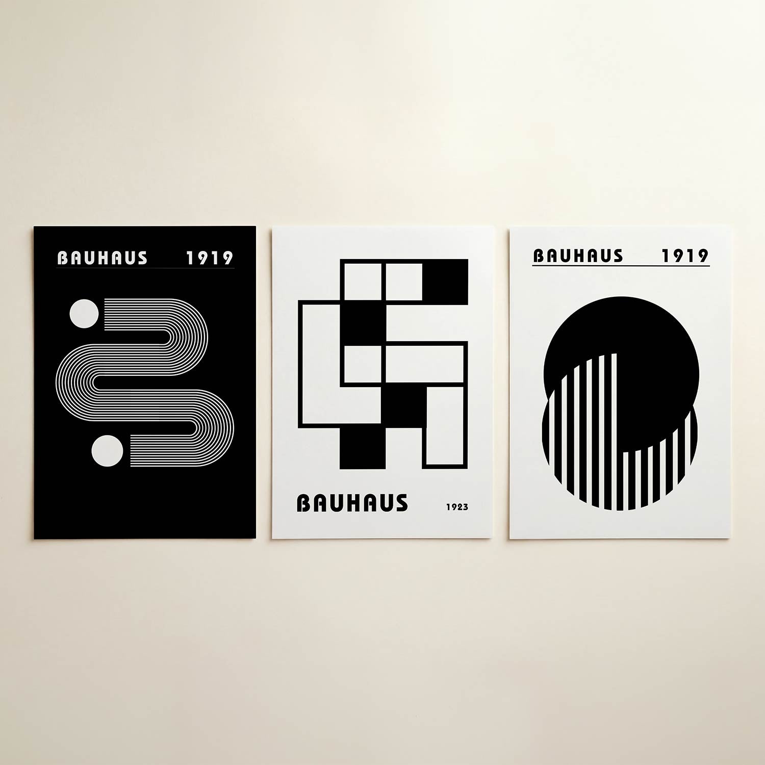 Lijnen en cirkelspel Posterset