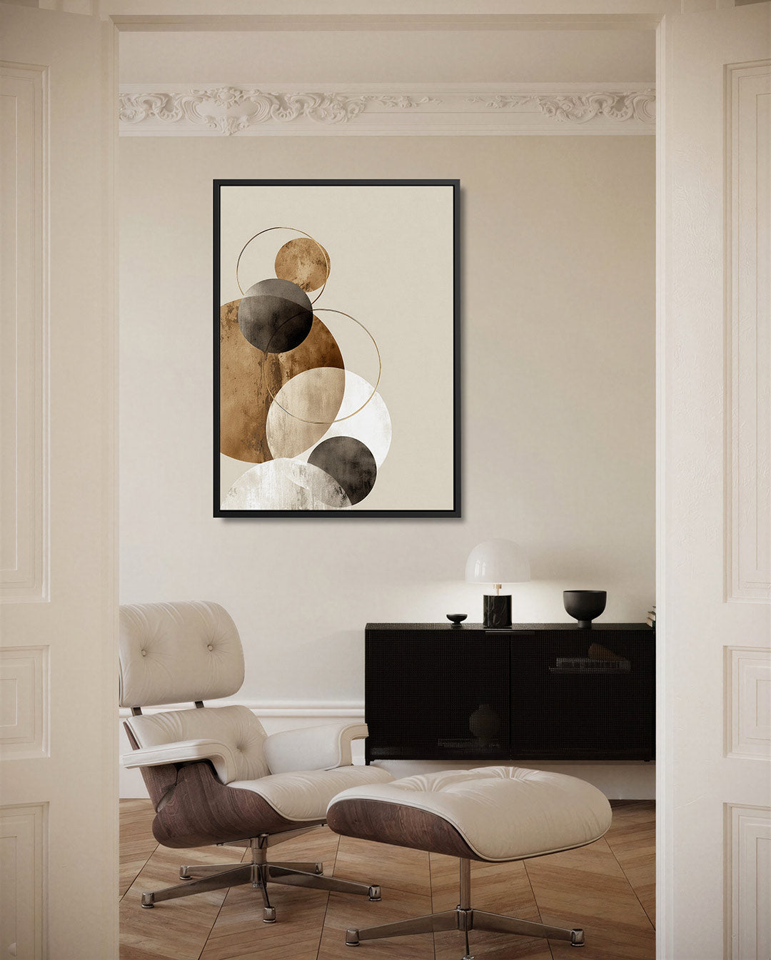 Geometrische cirkelcompositie Kunstwerk