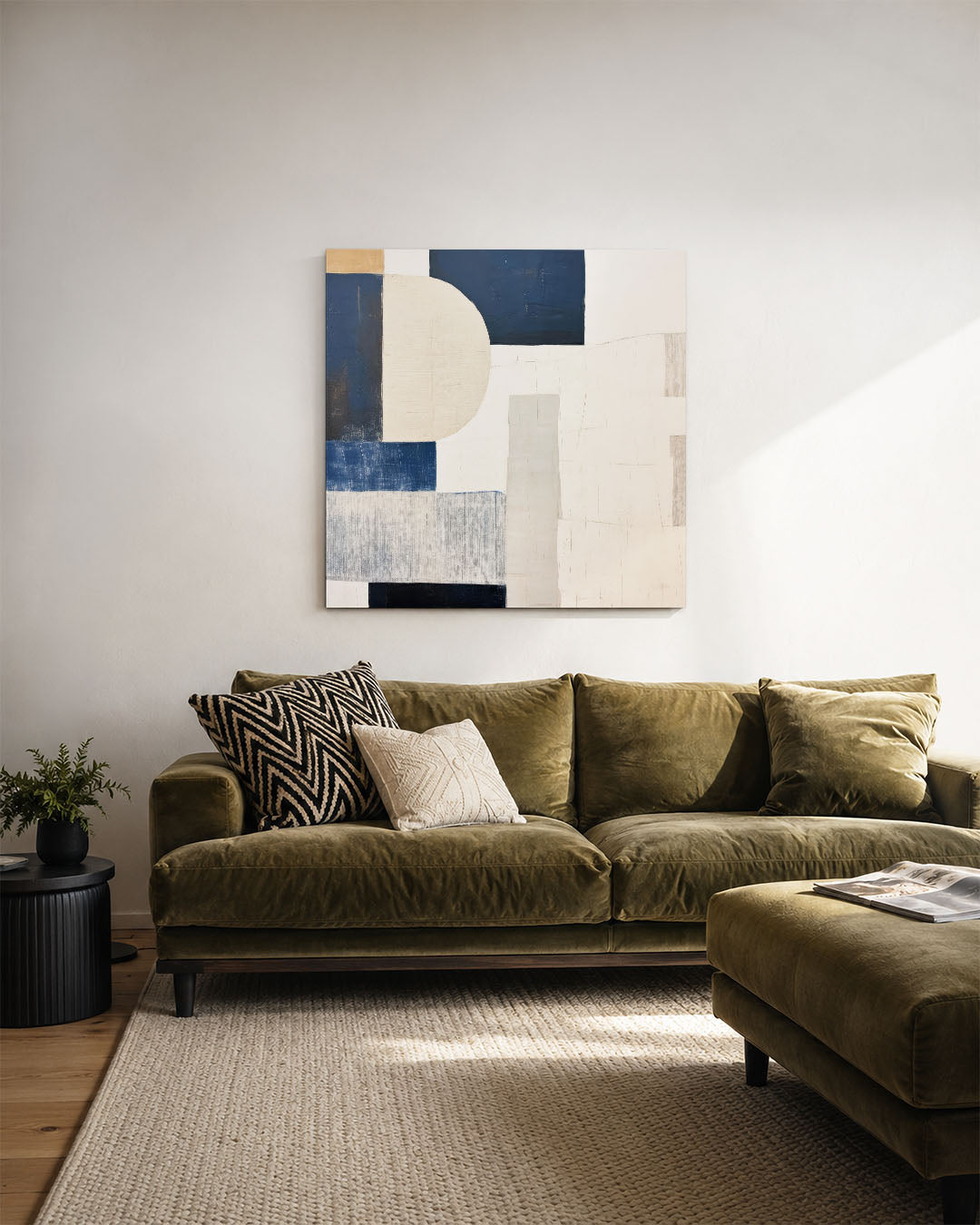 Geometrische vormen compositie Kunstwerk