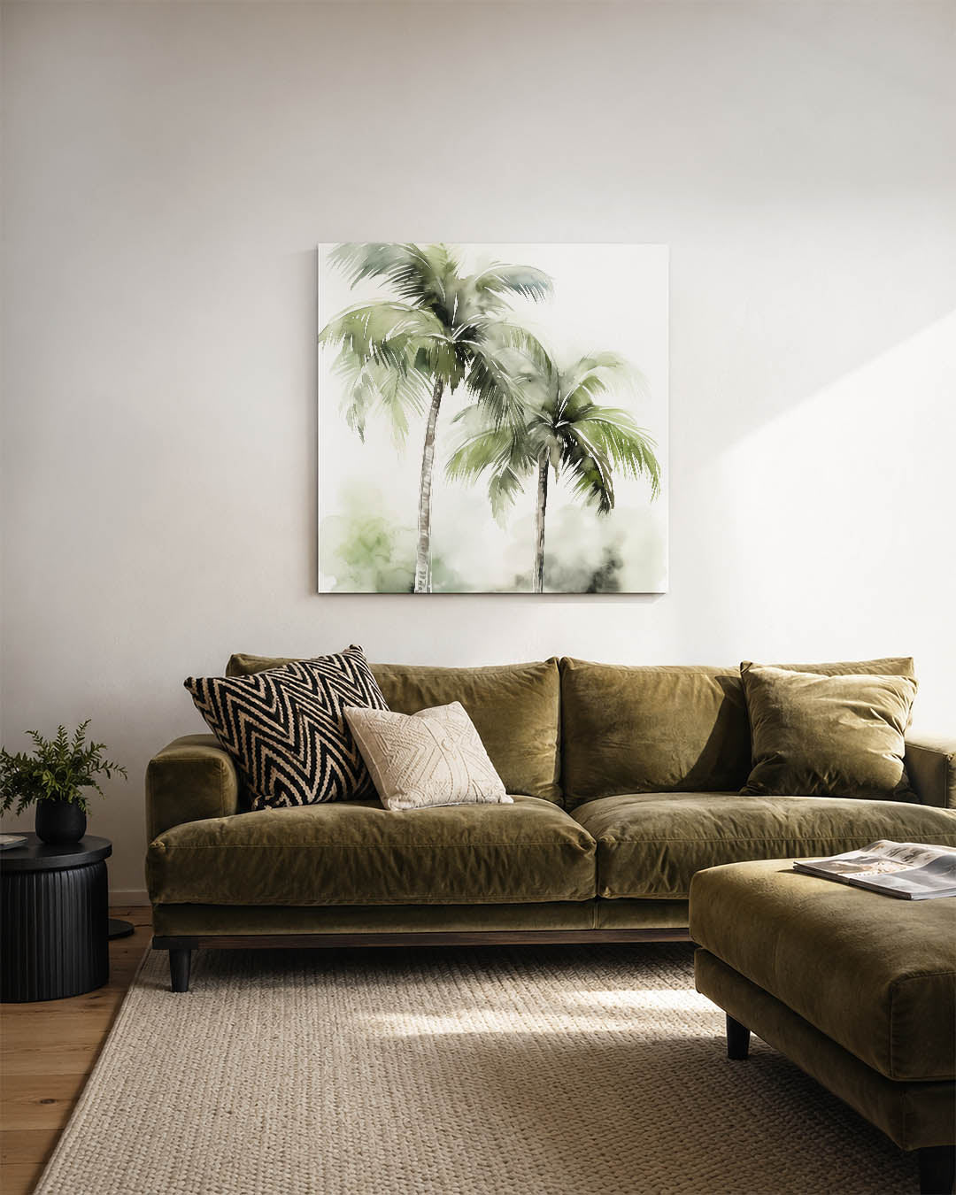 Tropische palmbomen Kunstwerk