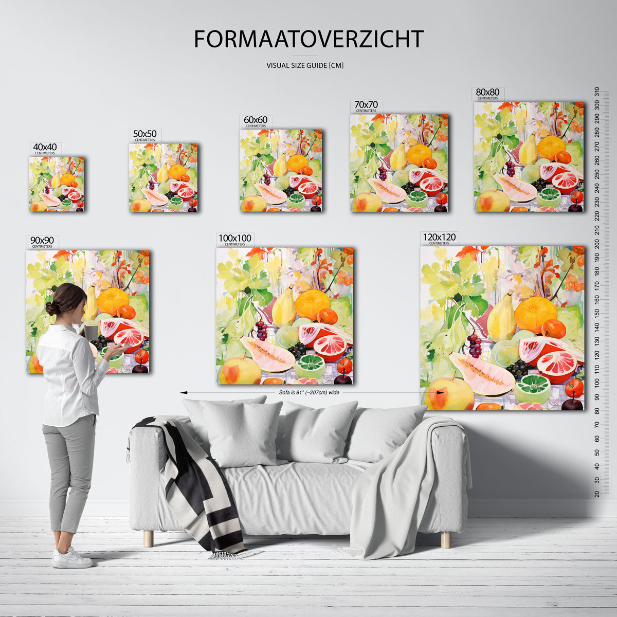 Fruit en bladeren Poster