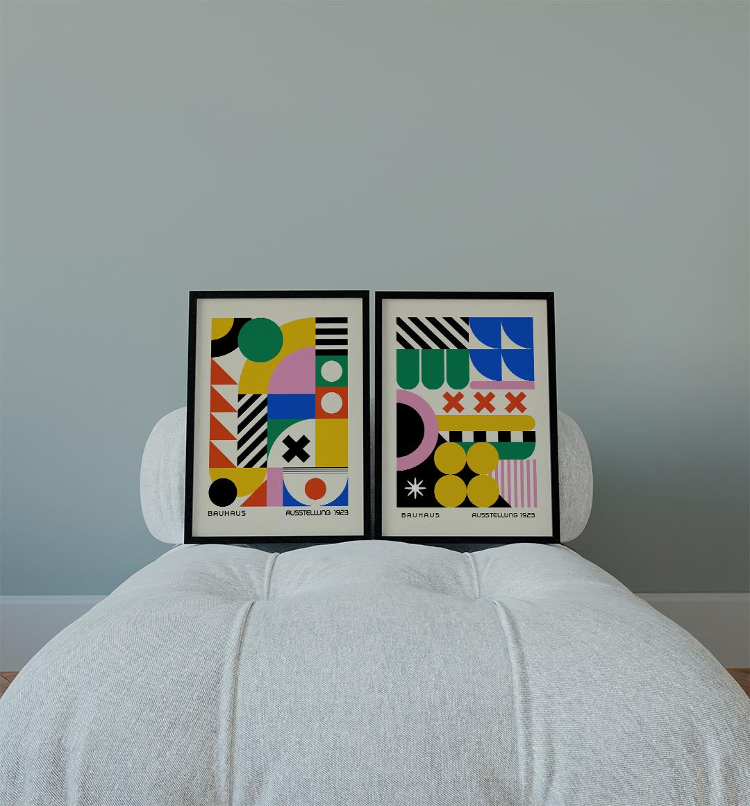 Vorm en kleurenspel Posterset