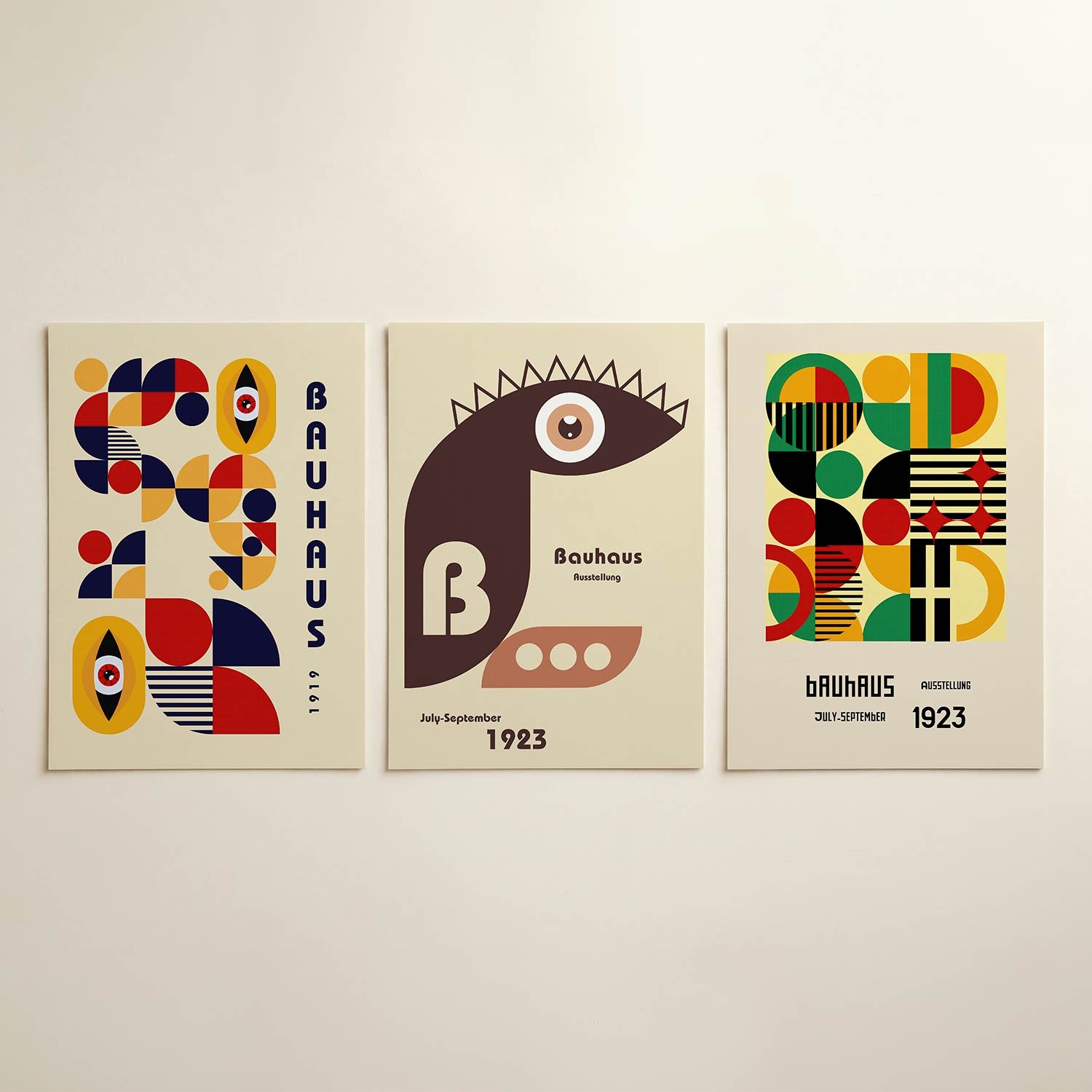 Vormen en kleurvlakken Posterset