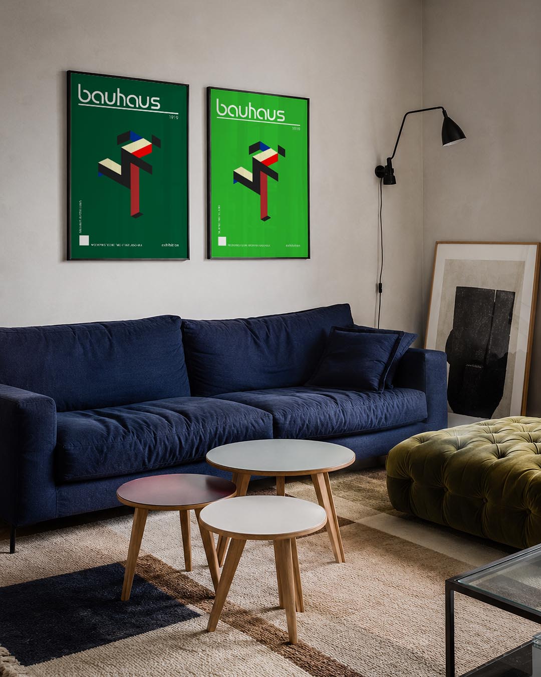 Kleurvlakken en lijnen Posterset