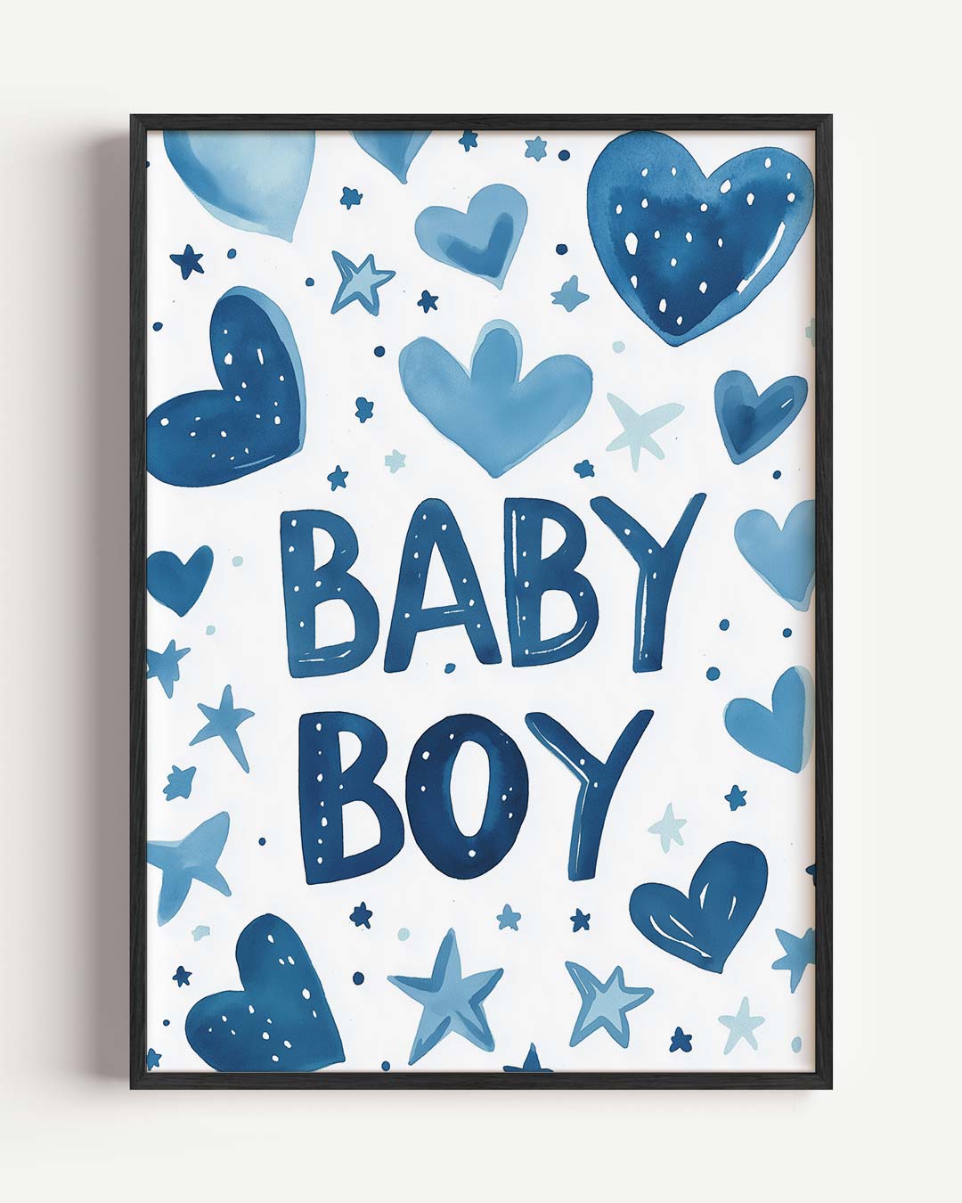 Blauwe Babyjongen Poster-WallArtistic