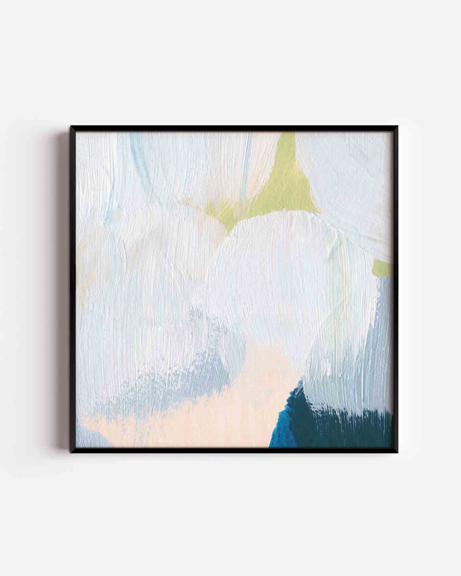 Abstracte penseelstreken Poster