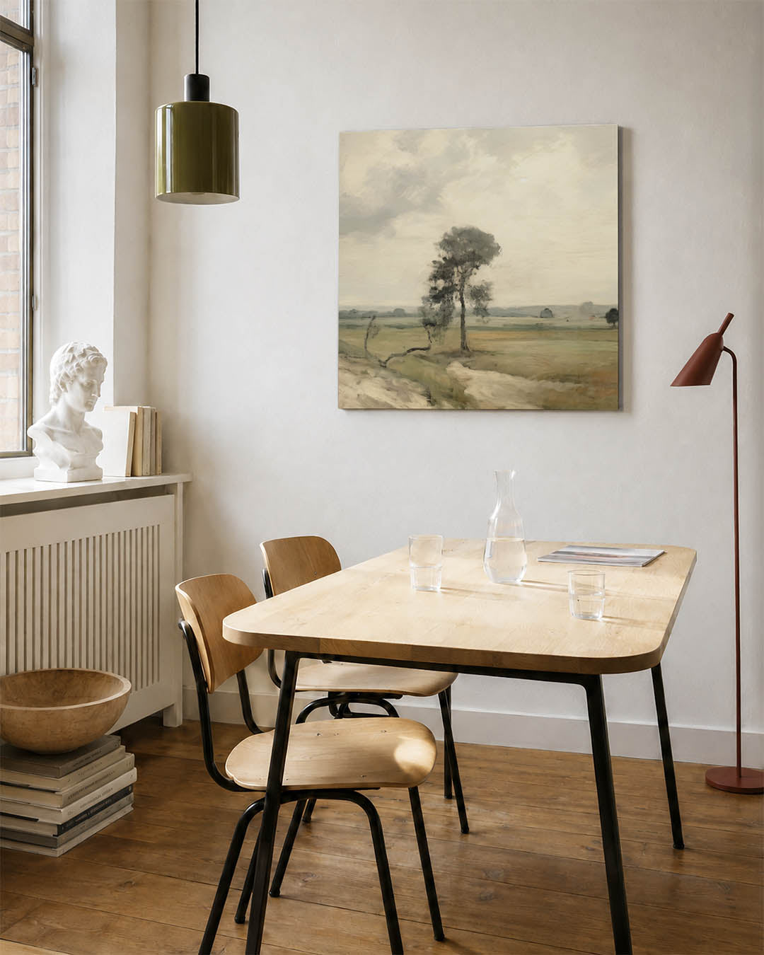 Rustig landschap Kunstwerk