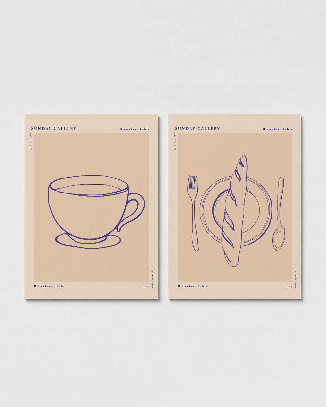 Kopje in lijnenspel Posterset
