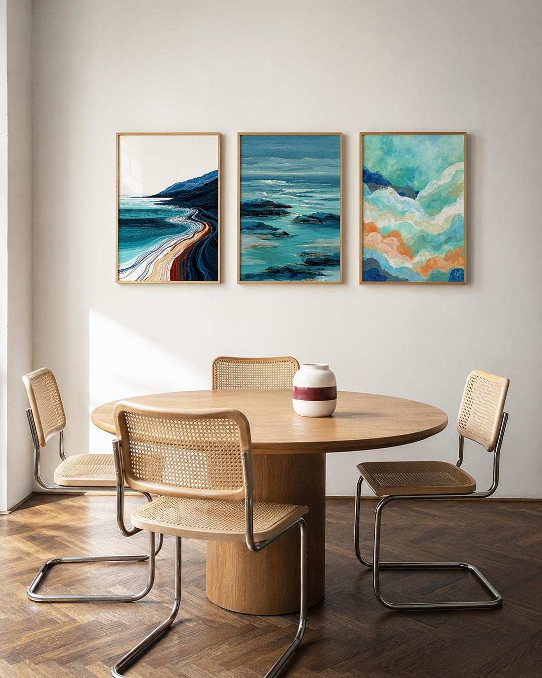 Golvend lijnenspel Posterset