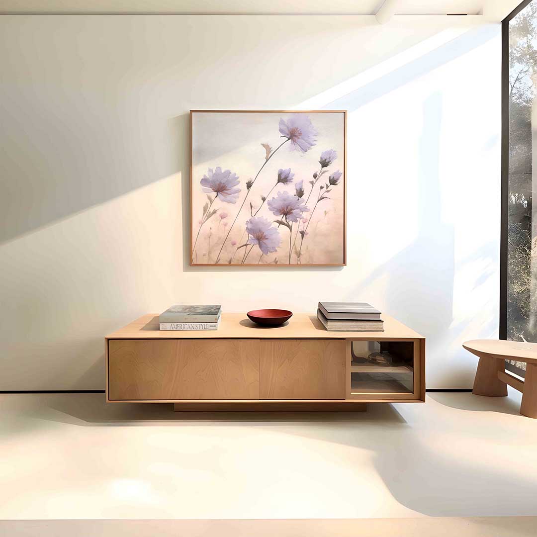 Bloemen in zachte tinten Poster