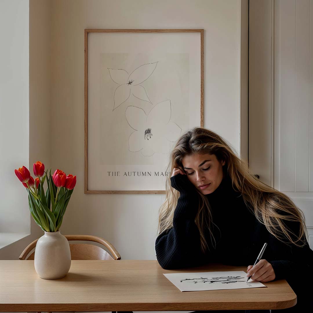 Bloemen in de Herfstsfeer Poster-WallArtistic