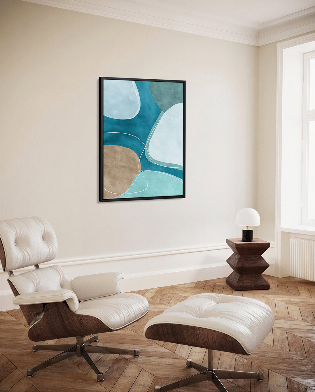 Organische vormen compositie Kunstwerk