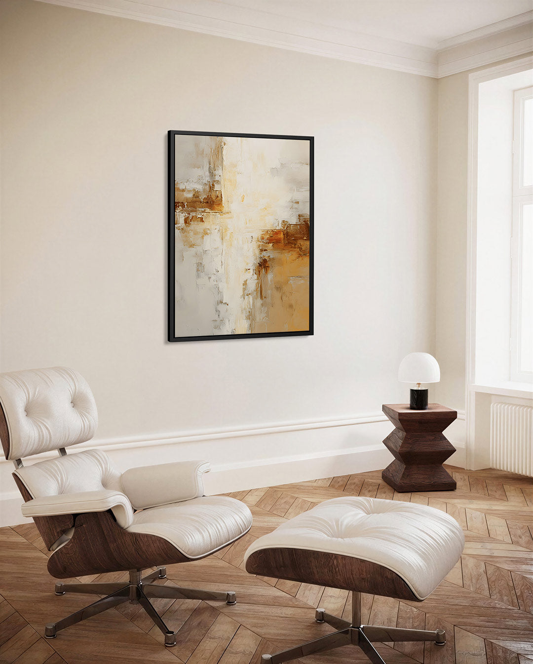 Warme kleurencompositie Kunstwerk